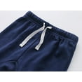 thumbnail image 2 of Owlivia Organic Cotton Baby Boy Girl 3-Pack Wiggle Pants Jogging Pants ((Navy+Grey+Grey Rabbit, 3-6Months), 2 of 3