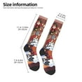 thumbnail image 2 of Masiiu Bluey Print Adult Crew socks, Comfortable Novelty Colorful Patterned, Breathable, Stylish Colorblock for Men Women, 2 of 6
