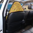 thumbnail image 5 of POLERO 1 Pack Car Seat Towel Cover Easy Install, Compatible with Van Truck Seat Car Interior Terry Cloth Car Seat Cover, Mustard Yellow Floral Print, 5 of 7