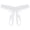 White, variant on Thongs for Women, Clearance, Women Alluring Embroidered Butterfly Beads Massage Thong Low Rise Open Range Sequins Underpants , Womens Underwear, Women Alluring G String Thongs White