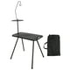 thumbnail image 1 of Mesa Plegable de Camping Ligera Mesa de Acampada Portátil para Exteriores con Soporte para Lámpara Y Recortes Laterales Adecuado para Reuniones Y Excu Negro, 1 of 8