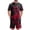 Beige, variant on Halloween 2 Piece Set for Men Spiderweb Skeleton Round Neck Spooky T Shirts and Ghost Pumpkin Bermuda Funny Shorts, S