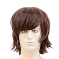 thumbnail image 2 of Onedor 12 Inch Short Straight Men Hair Wig Colored Cosplay Wig Heat Friendly Party Costume Unisex Wig, 2 of 4