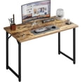 thumbnail image 1 of Grandder 40 inch Computer Desk, Small Home Office Desk Study Writing Kid Table, Simple PC Gaming Desk, Adjustable Feet, Black, 1 of 15