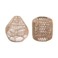 thumbnail image 1 of 2Pieces Pendant Lamp Shade Handwoven Paper Rope Rattan Hanging Light Fixture Gloria Pantalla tejida, 1 of 9