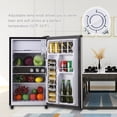 thumbnail image 5 of WANAI Mini Refrigerator 3.2 Cu.Ft, Single Door, Adjustable Removable Shelves Refrigerator Suitable For Dorm,Office,Living room Freezer Energy Saving for Garage Apartment Kitchen or Business, Black, 5 of 7