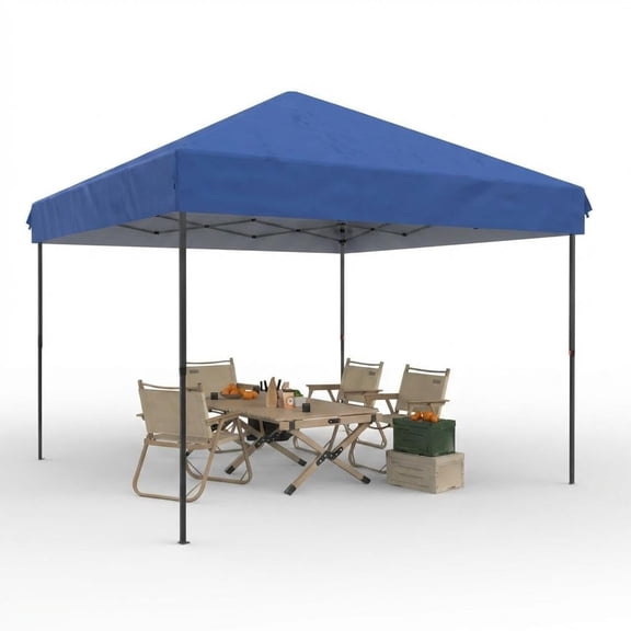 10x10 Pop Up Canopy Tent, UPF 50 Waterproof Outdoor Patio Gazebo, 1-Minute Easy Setup Portable Canopy with Carry Bag, Sturdy Steel Frame for Beach, Party, Camping