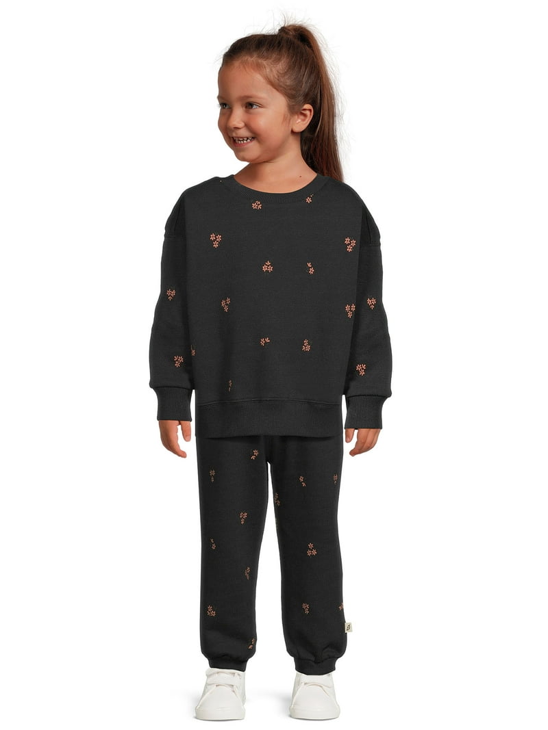 easy-peasy Toddler Girl Fleece Joggers, Sizes 12 Months-5T