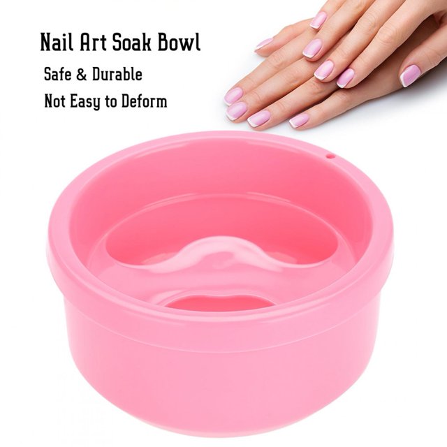 Suministros de PVC para salón de u?as fáciles de usar, tazón de manicura de doble uso, duradero para el hogar de cuidado personal Para Uñas Octpeak NO