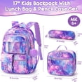 thumbnail image 2 of Mochila impermeable Fimibuke para niñas con lonchera y bolsa para lápices, 2 of 6