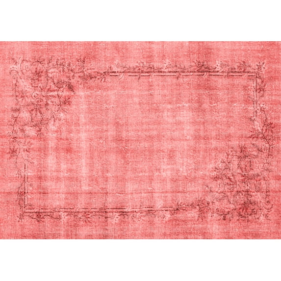 Ahgly Company Indoor Rectangle Oriental Red Asian Inspired Area Rugs, 7' x 10'