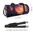 thumbnail image 2 of ZICANCN Sunset Sea Travel Duffle Bag, Sports Tote Gym Bag Weekenders Bags for Women Men, 2 of 8
