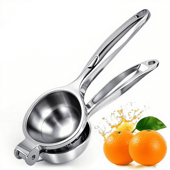 Lemon Squeezer Extra Large, Lemon Squeezer Juicer Stainless Steel, Heavy Duty Manual Citrus Juicer Hand Press, Kitchen Tools Lime Squeezer Bar Tool, Easy to Clean Metal Lemon Hand Press