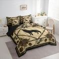 thumbnail image 3 of Homewish Jungle Wildlife Wolf Bedding Comforter Set 7pcs, Rustic Farmhouse King Bedding Sets, Vintage Bohemian Theme Reversible Bed Sheets, Microfiber Bedroom Decor, 3 of 7