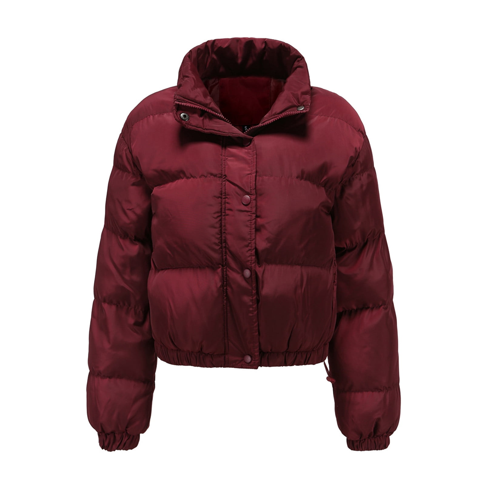 Women Winter Down Jacket Quilted Lightweight Long Sleeve Casual