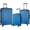 Travelers Club Luggage Madison 3 Piece Hardside Spinner Carry-On with Phone/Cup-holder