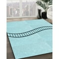 thumbnail image 2 of Ahgly Company Indoor Rectangle Patterned Blue Diamond Blue Area Rugs, 8' x 10', 2 of 6