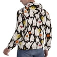 thumbnail image 6 of Picia Different Ghosts Pattern Casual Men's Hoodie - Lightweight Hooded Sweatshirt with Kangaroo Pocket, Comfortable Pullover for Everyday, Travel-XX-Large, 6 of 7