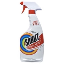 Shout Triple-Acting Laundry Stain Remover Spray, 22 fl oz (2 Pack) (Bundle)