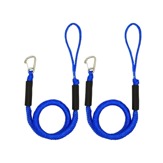 2Pcs Boat Bungee Dock Line With Loop Boat Ropes For Docking Marine Dock Line Marine Dock Line Loop Rope Bungee Cord Tie Down ,Long Lasting