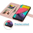 thumbnail image 5 of Galaxy A54 5G Case, Samsung Galaxy A54 5G Wallet Case, Galaxy A54 5G Leather Case, Tekcoo PU Leather Folio Flip Cover Magnetic Closure TPU Shockproof Protective Case Kickstand Strap -Rose Gold, 5 of 11