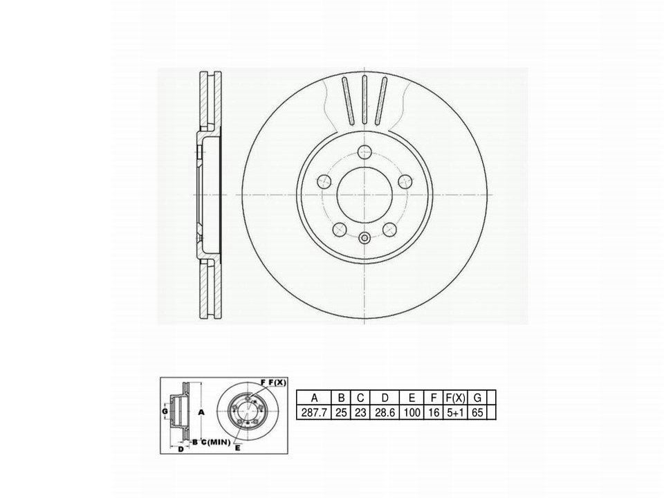 Winstop Brake Rotor, Front WS231714, Volkswagen Golf 1999-1996