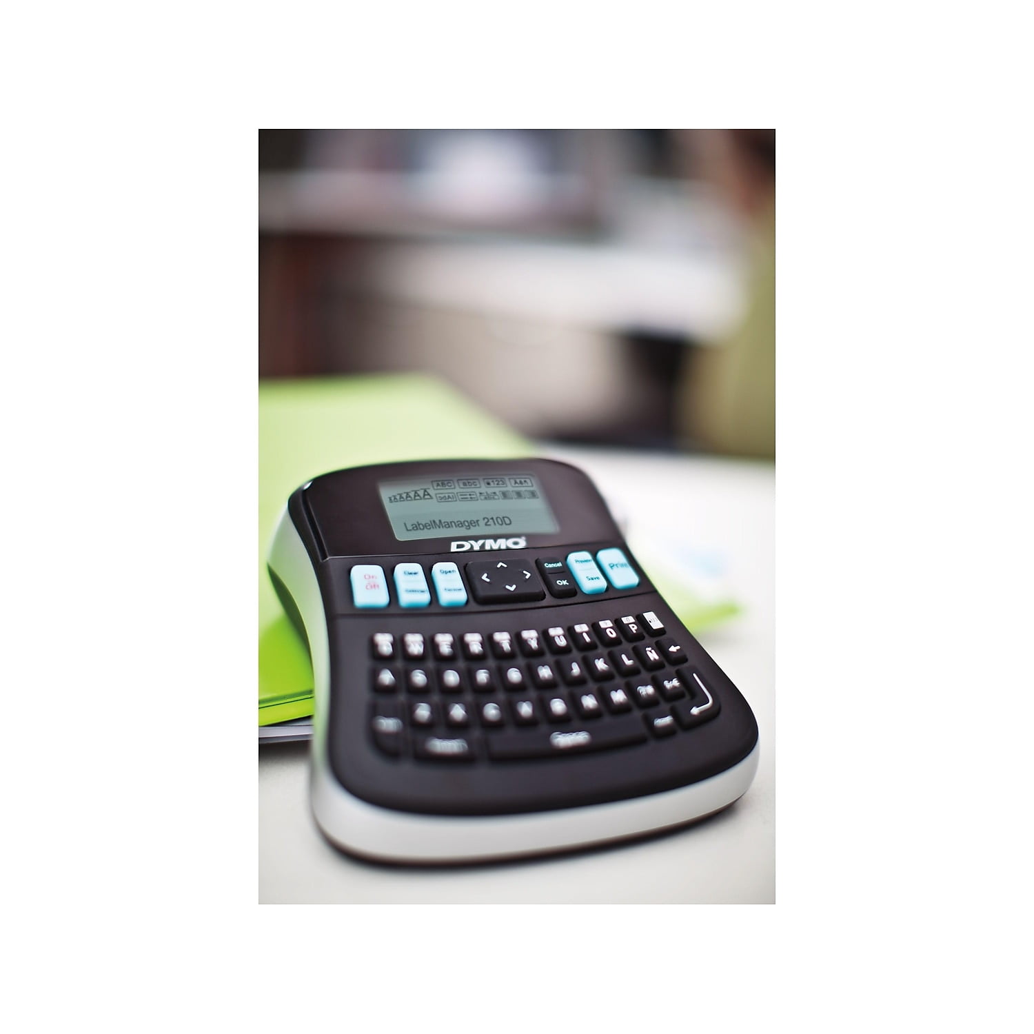 DYMO 2175085 LabelManager 210D 2 Lines 6.1 in. x 6.5 in. x 2.5 in. Label Maker
