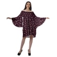 thumbnail image 4 of Moomaya Robe d'Été de Plage pour Femmes à Épaules Dénudées en Coton, Robe de Vacances avec Manches Évasées - 2TG, 4 of 5