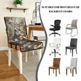 thumbnail image 5 of TSOVTHRID Deer Forest Camo Hunting Print Quilted Dining Room Chair Covers Stretchy Chair Cushion Slipcovers with Detachable Strap Universal Seat Cushion Covers for Kitchen, Set of 1, 5 of 7