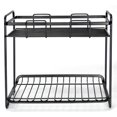thumbnail image 2 of 2 Niveaux Cuisine Pots d'Épices Rack, Porte-Étagère de Rangement Multi-Usages, Noir, 2 of 6