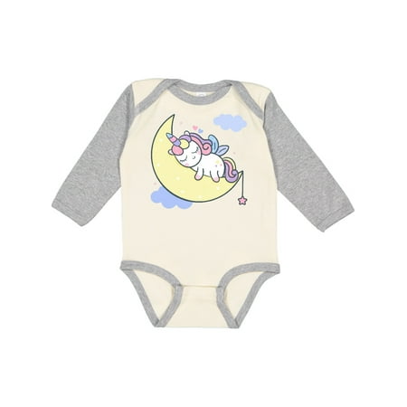

Inktastic Unicorn Moon Gift Baby Girl Long Sleeve Bodysuit