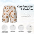 thumbnail image 5 of Lsque Mens Swim Trunks Cute Squirrel Fall Pattern - Bathing Suit Compression Liner - Beach Swim Shorts Swimwear - (S-3XL) - Stretch Quick Dry -Small, 5 of 9