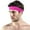 Hot Pink, variant on Running Headband Non Workout Sweatbands Adjustable Sports Headbands Sweat Wicking Workout Headbands