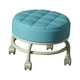 thumbnail image 3 of Taburete con ruedas giratorias de 360  degree, taburete con ruedas de polea, ruedas giratorias universales pequeñas y resistentes, mini taburete móvil para Azul BLESIY Asiento rodante bajo, 3 of 8
