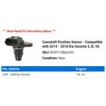 thumbnail image 2 of Camshaft Position Sensor - Compatible with 2014 - 2018 Kia Sorento 3.3L V6 2015 2016 2017, 2 of 2