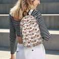 thumbnail image 4 of Vsdgher Christmas Santa Claus Print Canvas Backpack Travel Rucksack Unisex Knapsack 15.7/17.7Inch Laptop Backpack for Work,College-Medium, 4 of 4