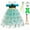 Dress+Accessories, variant on Snow Queen Princess Costume Birthday Party Dress Up for Little Girls with Wig,Crown,Wand,Gloves 3-7Years