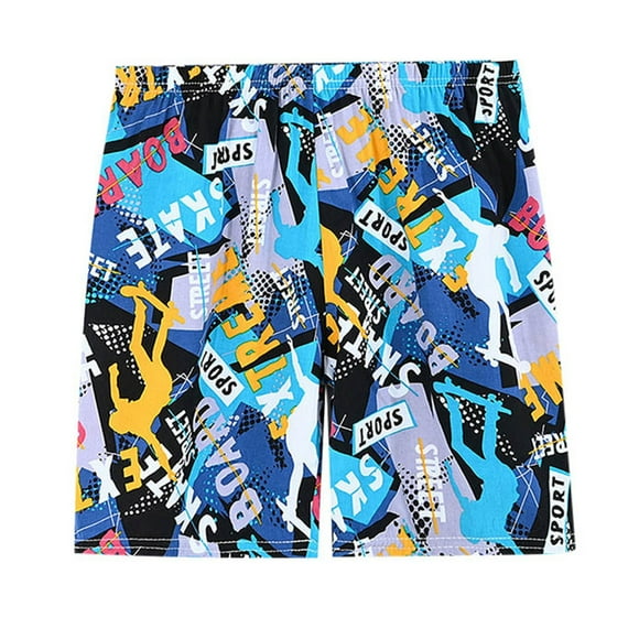 TOOYOU Maillot de Bain Garçon Tout-Petit Bébé Été Grands Shorts Amples Plage Maillot de Bain Enfant Entretien Facile et Ajustement Confortable, Bleu Ciel