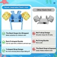 thumbnail image 2 of MoKo Kids Swim Vest with Armbands, Toddler Floaties 20-50 lbs, 2-7 Years Girls Boy, Sky Blue Yellow, 2 of 6