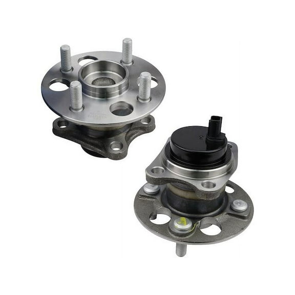 Rear Wheel Bearing Hub Assembly Set of 2 - Compatible with 2007 - 2014 Toyota Yaris with 4-Wheel ABS 2008 2009 2010 2011 2012 2013
