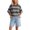 Grey, variant on Trendfront Womens Summer Crew Neck Short Sleeve Tops Oversized Loose Fit Stripe Tees Graphic Pattern Printed Casual T-Shirts