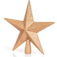 thumbnail image 2 of Adorno para árbol, estrella con purpurina, 20 cm, decoración navideña, 2 of 7