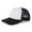 Black/white, variant on Toptie 5 Panel Trucker Hat Mesh Back Snapback Hat with Braid for Men & Women-Orange