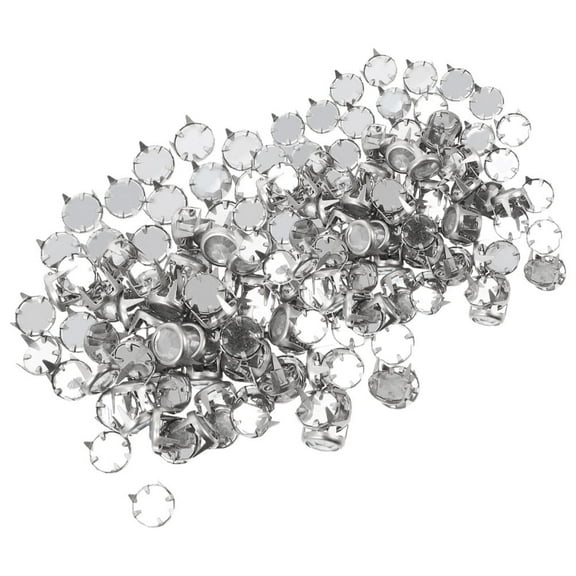 BESTYASH 100pcs Small Rivets Iron Silver Spike Studs for Clothing Use