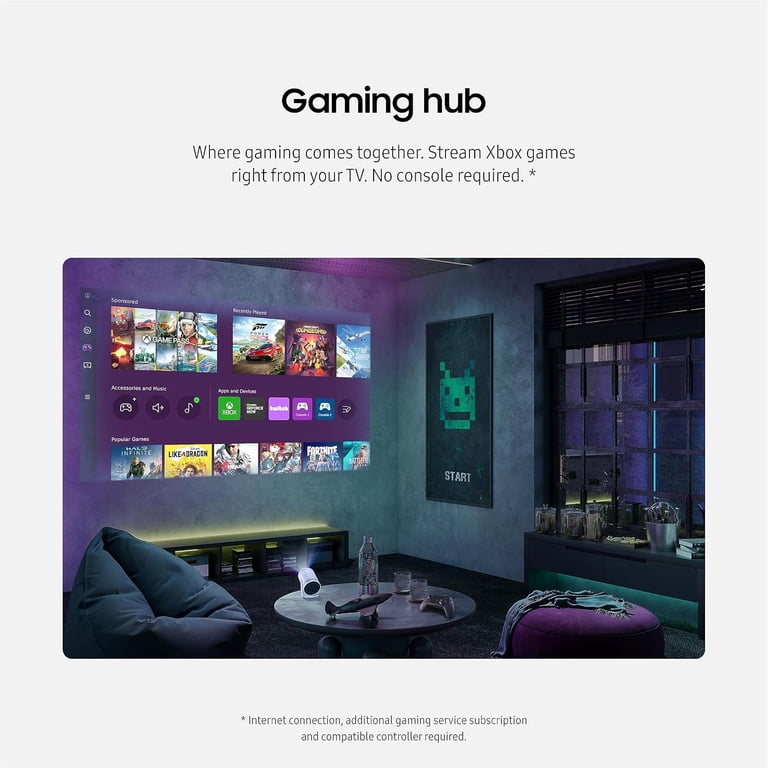 Samsung フリースタイルプロジェクター 第2世代 Samsung The Freestyle 2nd Gen Projector with Gaming Hub & Bundle