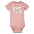 Gerber Baby Girls' Short Sleeve Onesies® Bodysuits, 8Pack
