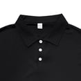 thumbnail image 3 of Blusa y camisa de manga corta con cuello vuelto para hombre, estilo informal, con bolsillos, botones, color block, cuello vuelto, versátil, de poliéster y manga corta., 3 of 6