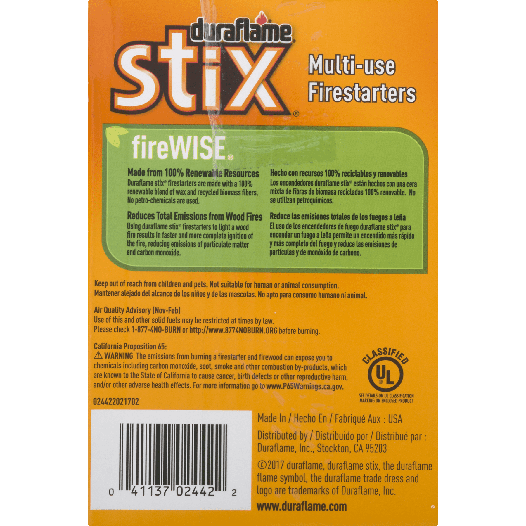 Duraflame Stix Multi-use Firelighters Light Wood Or Charcoal Fires, Case Of  4, 12- Stick Packs (48 Sticks) - Walmart.com