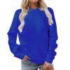 thumbnail image 4 of Admvng Sweatshirt for Women Long Sleeves Casual Shirts Color Round Neck Sweatshirt Crewneck Pullover Tunic Tops，Size S-3XL, 4 of 4