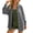 Gray, variant on Long Sleeve Crinkled Gauze Shirts for Women Casual Oversized Button Down Blouses Slouchy Solid Daily Tops Pink S